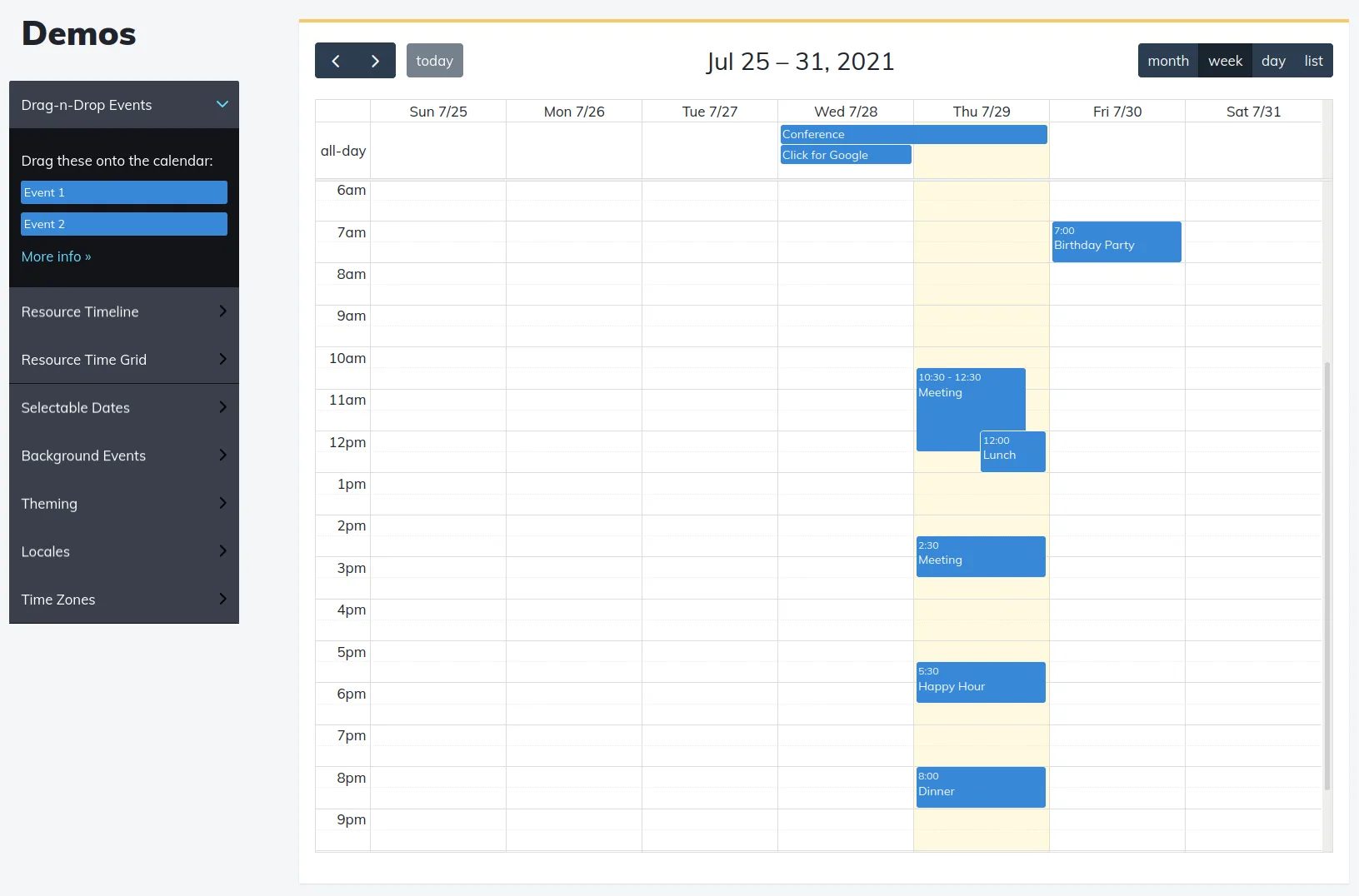 All You Need to Know about a FullCalendar View Module 4 Demos