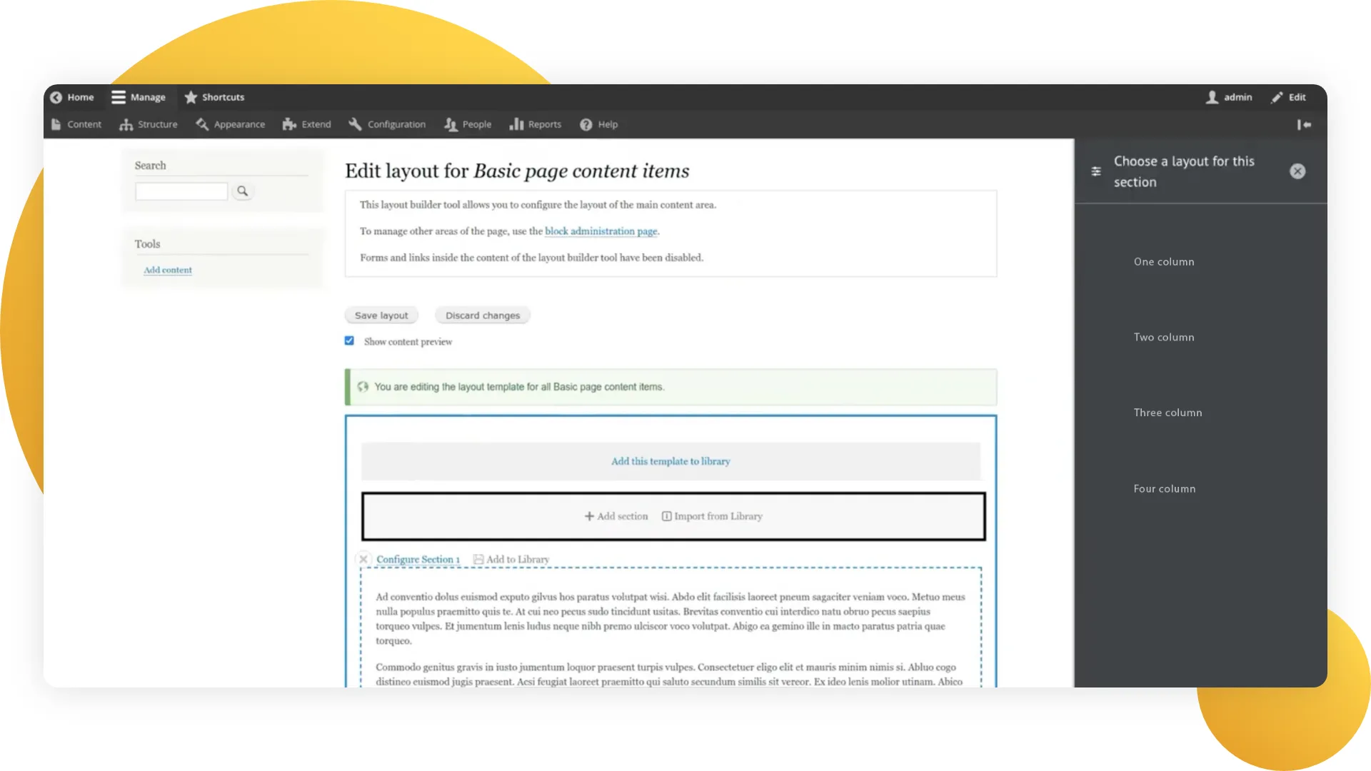 Getting Started with Layout Builder for Drupal 6 4-In the box we have 4 layouts.png