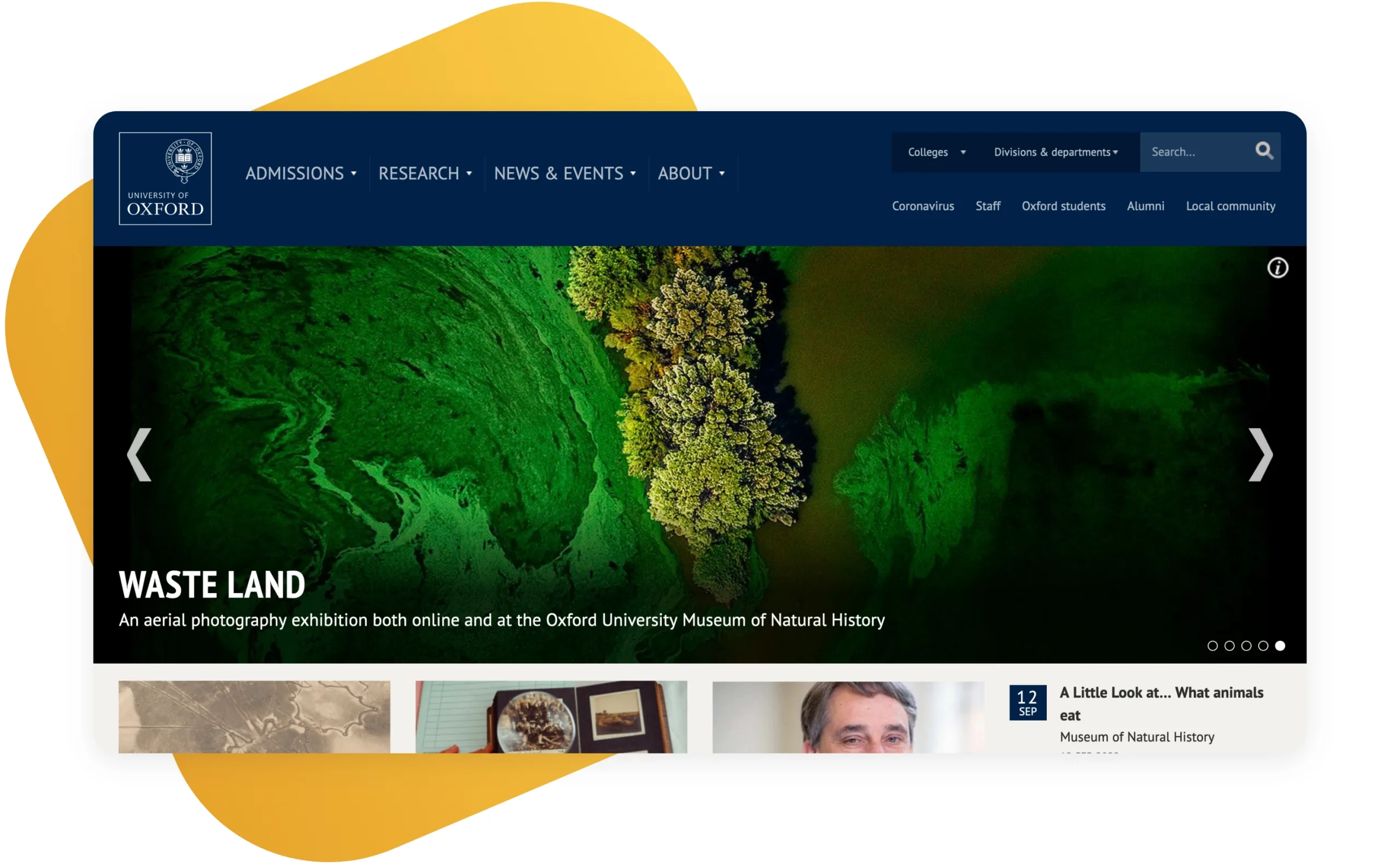 Top 25 Inspirationally Designed Drupal Websites of 2022 4 2-University of Oxford.jpg