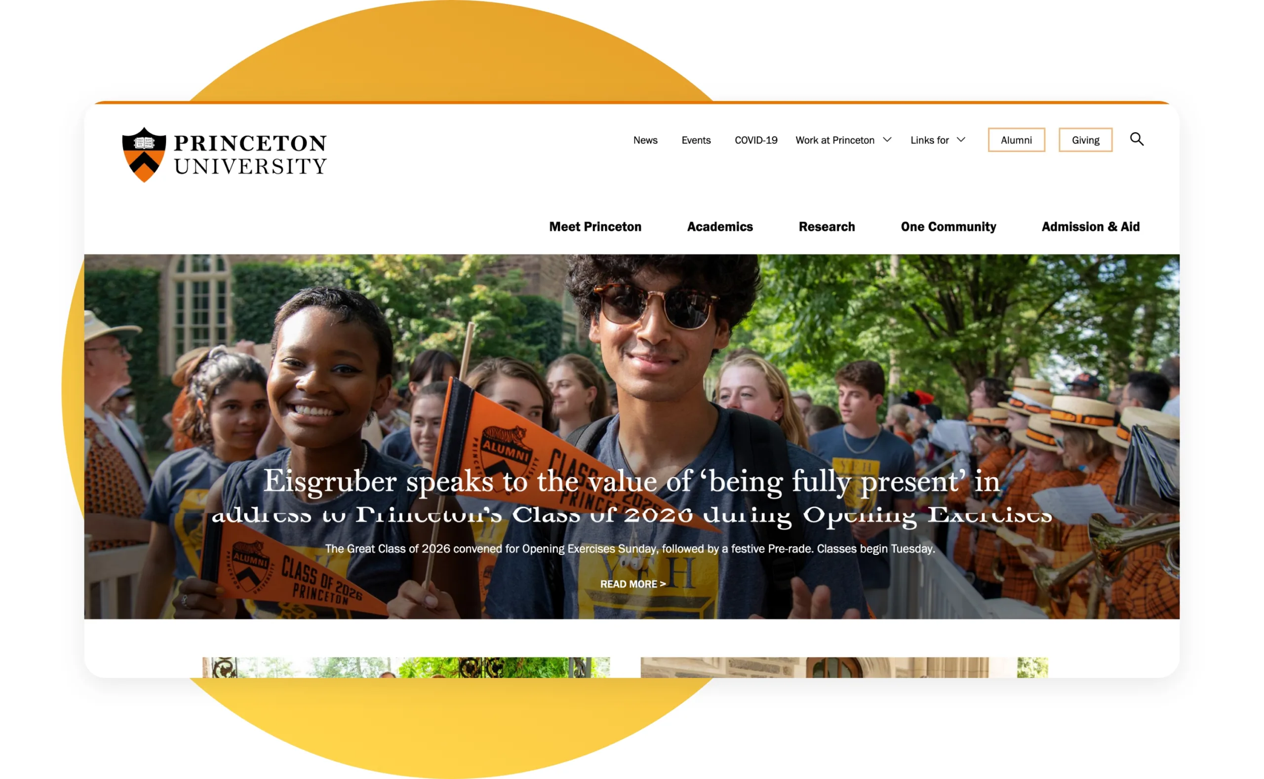 Top 25 Inspirationally Designed Drupal Websites of 2022 11 9-Princeton University.jpg