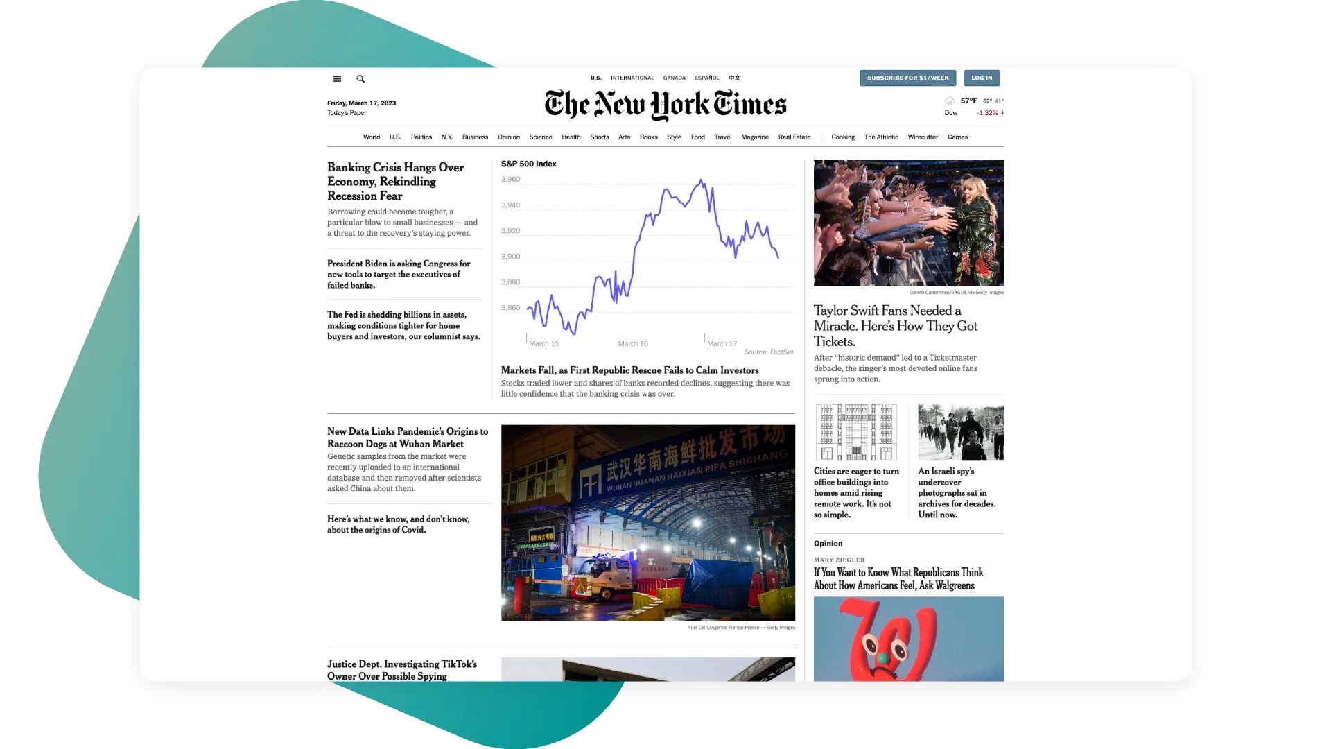 14 Awesome Websites Made with ReactJS 16 The New York Times.jpg