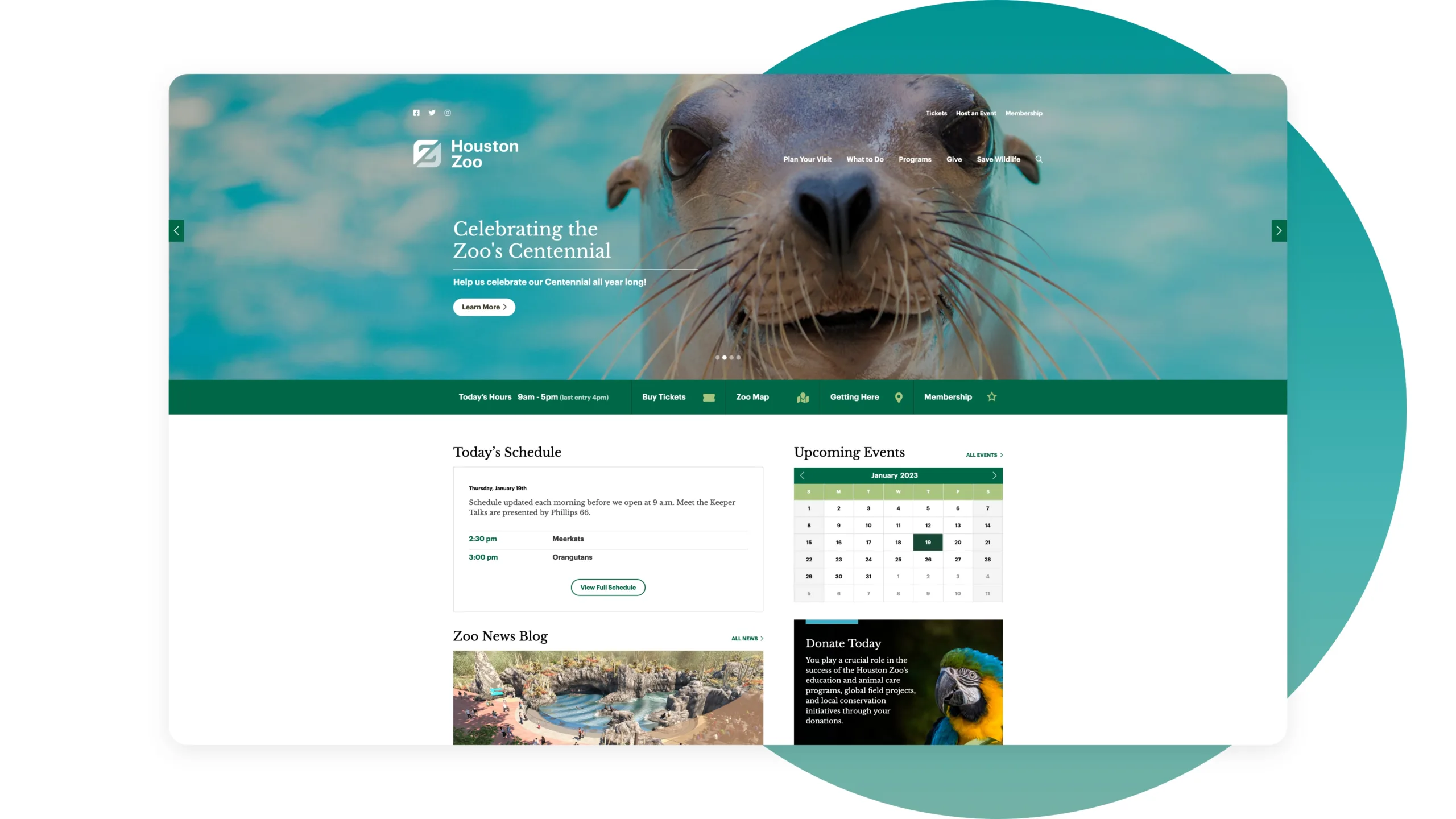 Top 26 Popular WordPress Websites 5 3-Houston Zoo.jpg