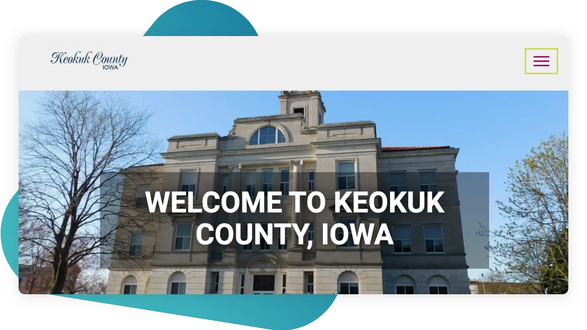 10 Excellent Laravel Website Examples 11 Keokuk County Iowa Large.png