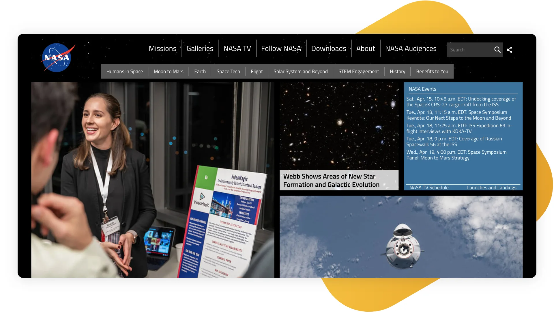 14 Finest Examples of Node.js Websites 15 13_NASA.png