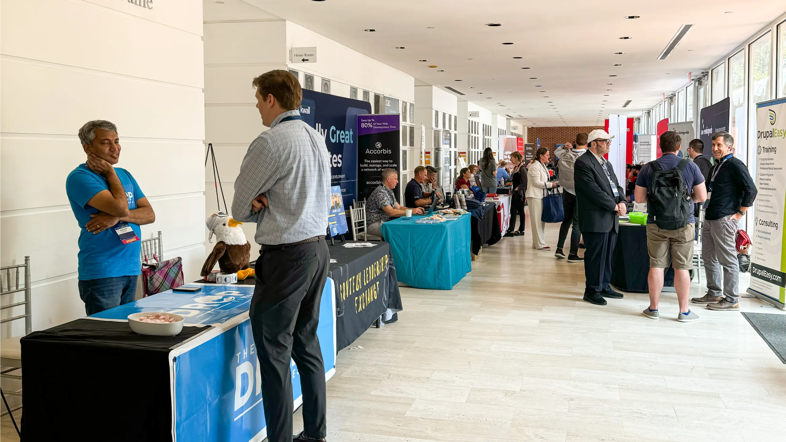 Attending and Speaking at Drupal GovCon 2024: Key Highlights 6 Sponsor hallway of Drupal GovCon