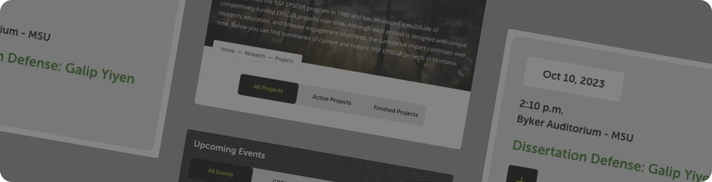 Digital platform for seamless interdisciplinary research collaboration 15 Montana NSF EPSCoR website