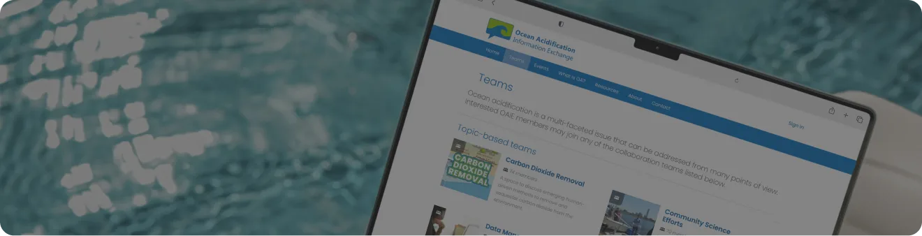 Seamless migration to a scalable Open Social platform 14 Ocean Acidification Information Exchange website