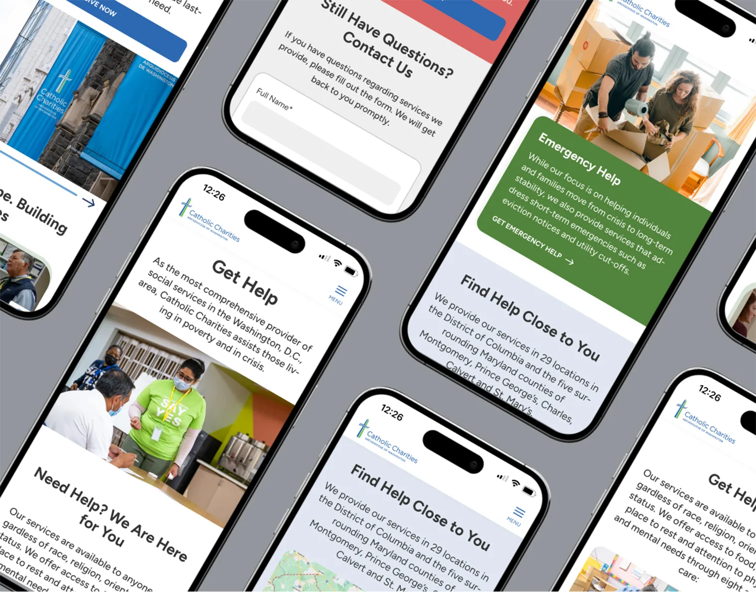 Mobile view of web pages