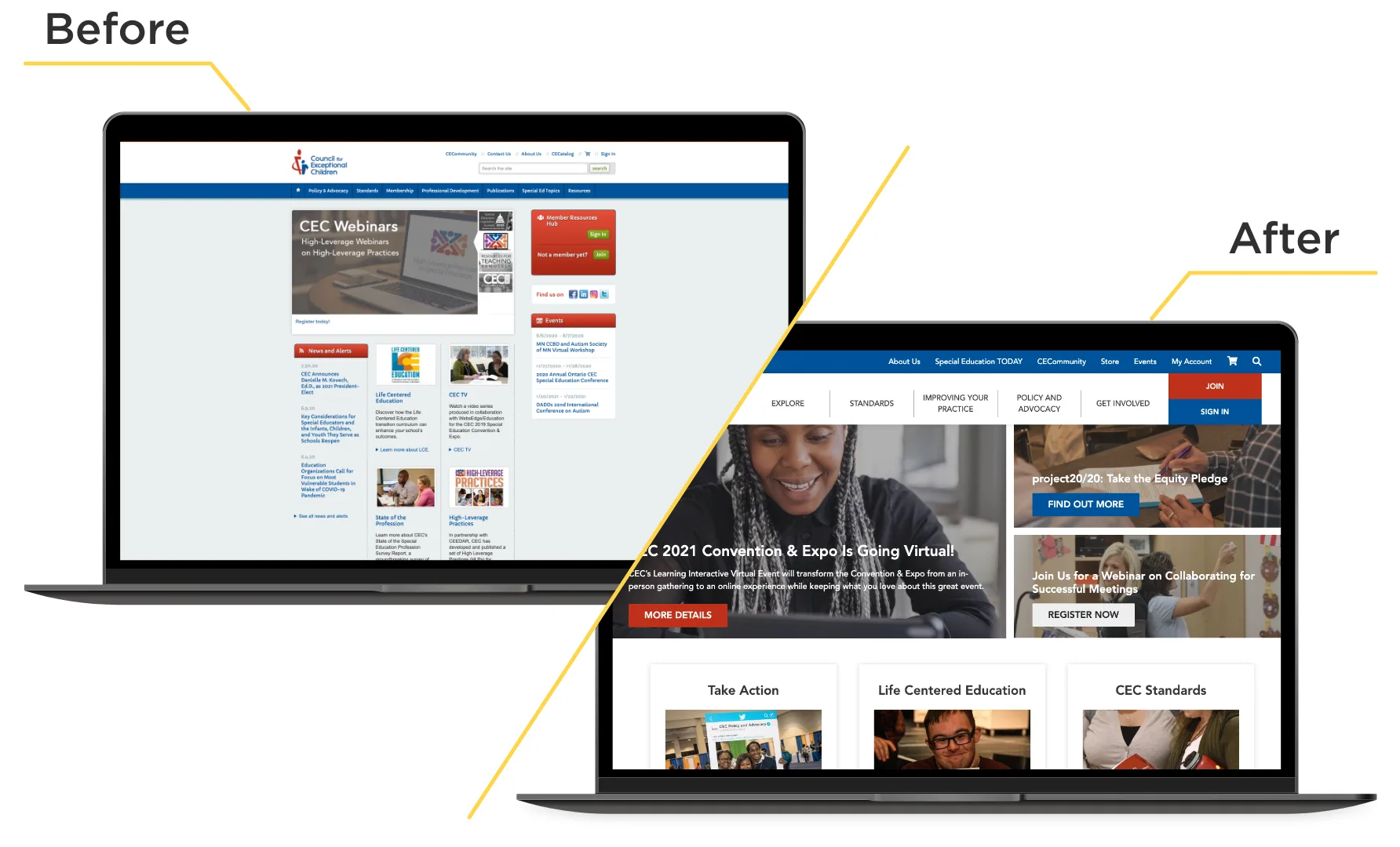 Comprehensive website redesign and CMS migration to Drupal 2 CEC Design Transformation