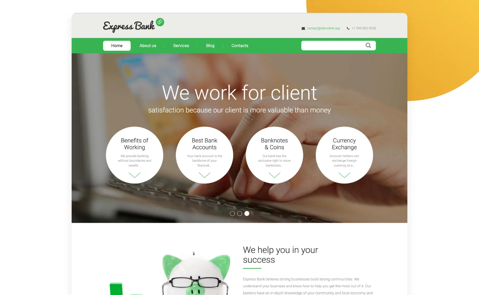 Top 17 Drupal Themes 14 Express Bank