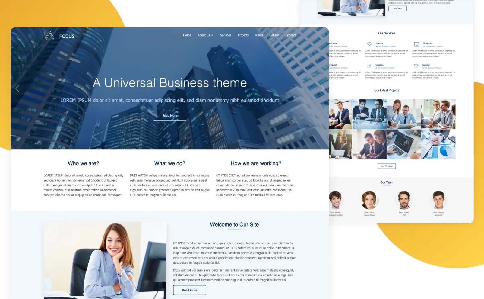 Top 17 Drupal Themes 11 Focus