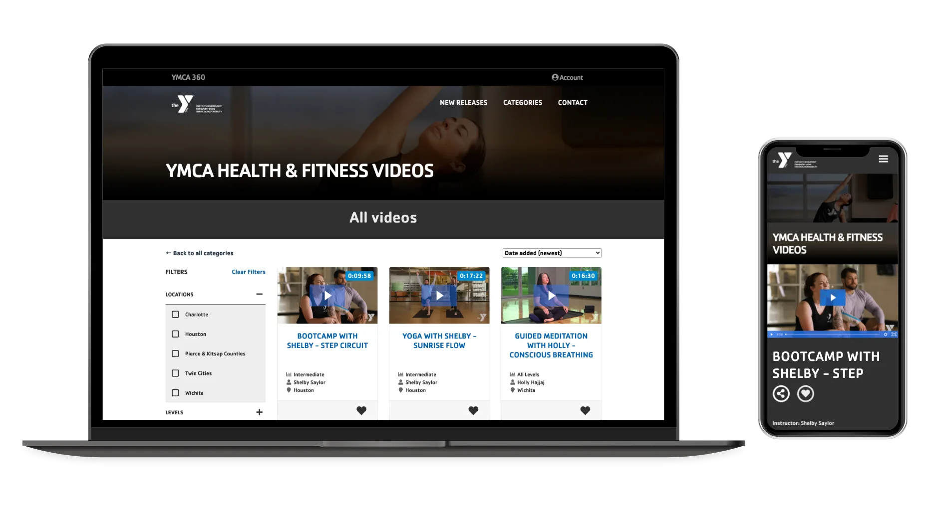 Empowering organizations to maintain wellness services virtually 2 On-Demand Fitness Platform Website