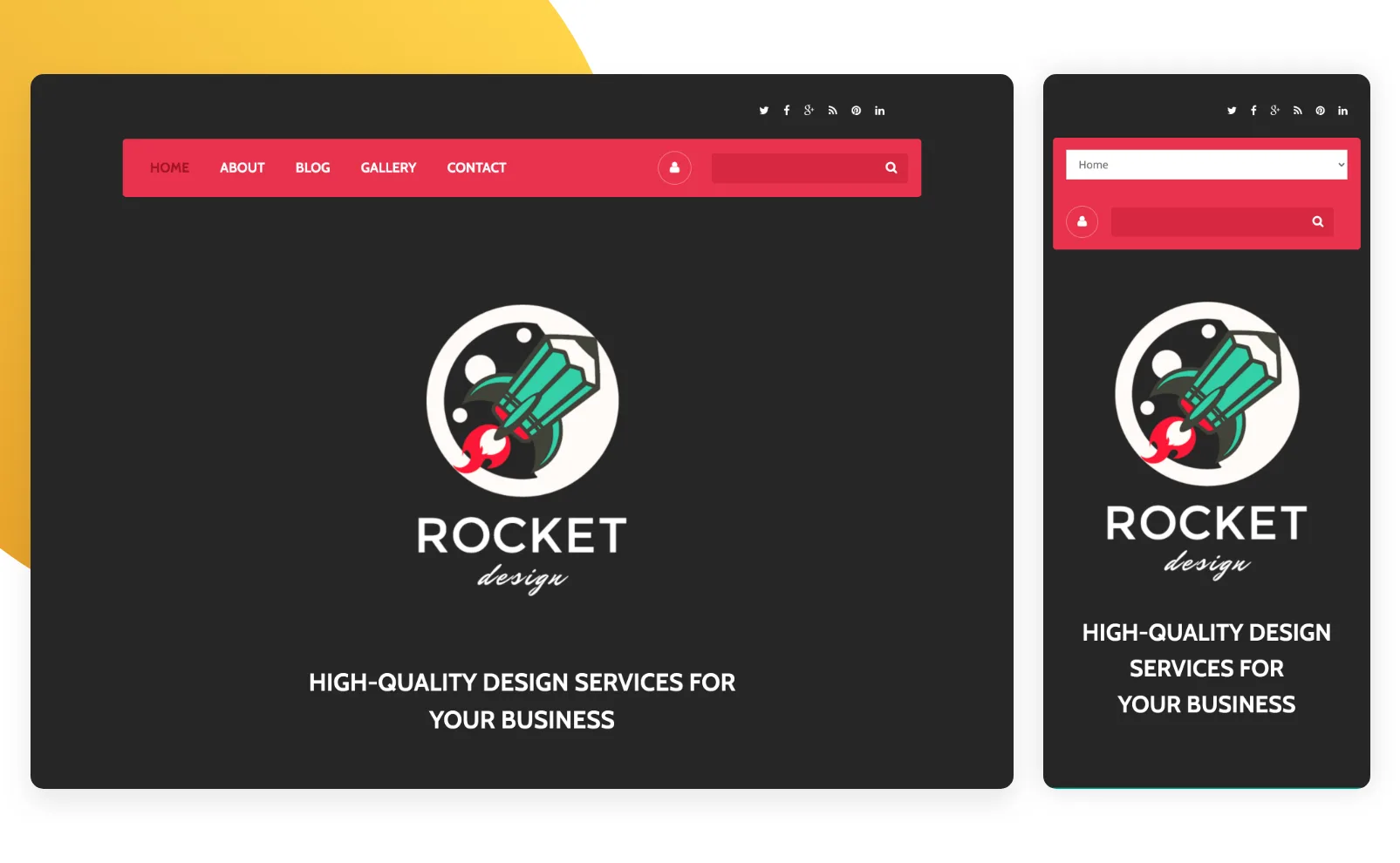 Top 17 Drupal Themes 15 Rocket Design