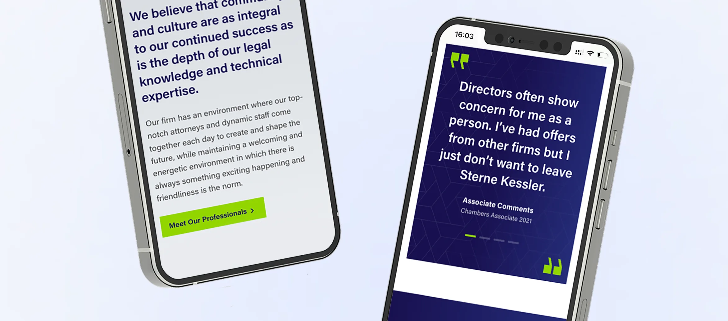 Modernizing a legacy website with strategic design and UX 7 Mobile view