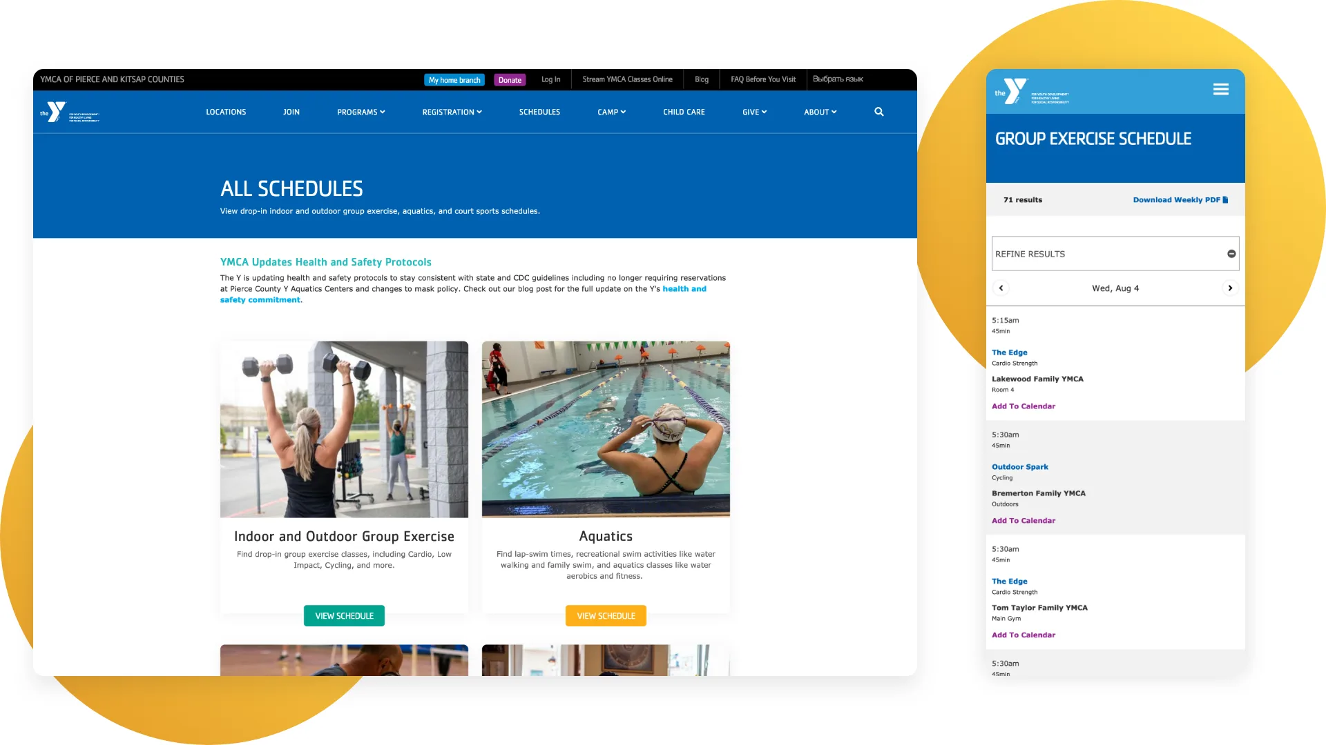 Launching a fully functional website within a one-month timeline 3 Scheduling page