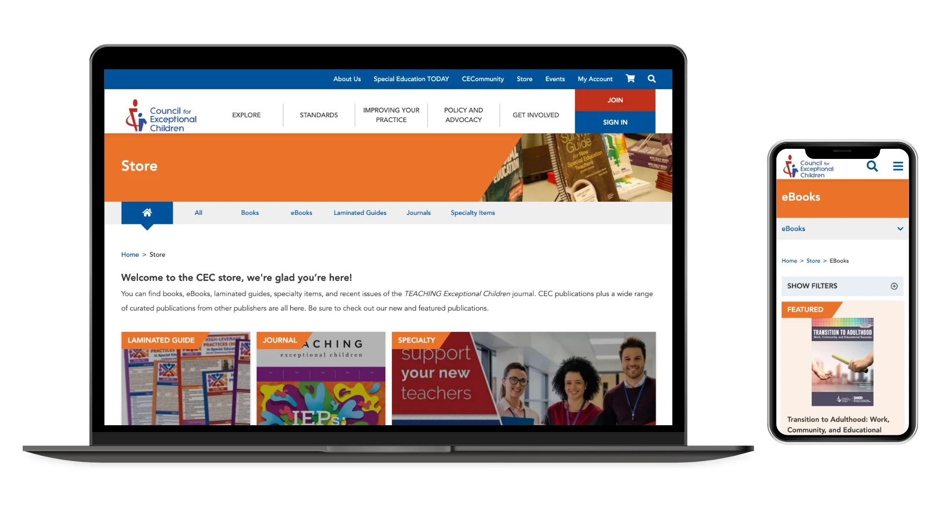 Comprehensive website redesign and CMS migration to Drupal 4 CEC Store
