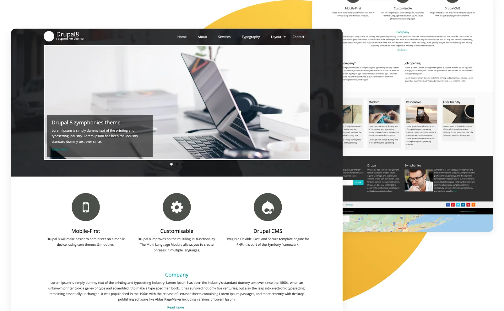 Top 17 Drupal Themes 4 Free Drupal themes: Zymphonies