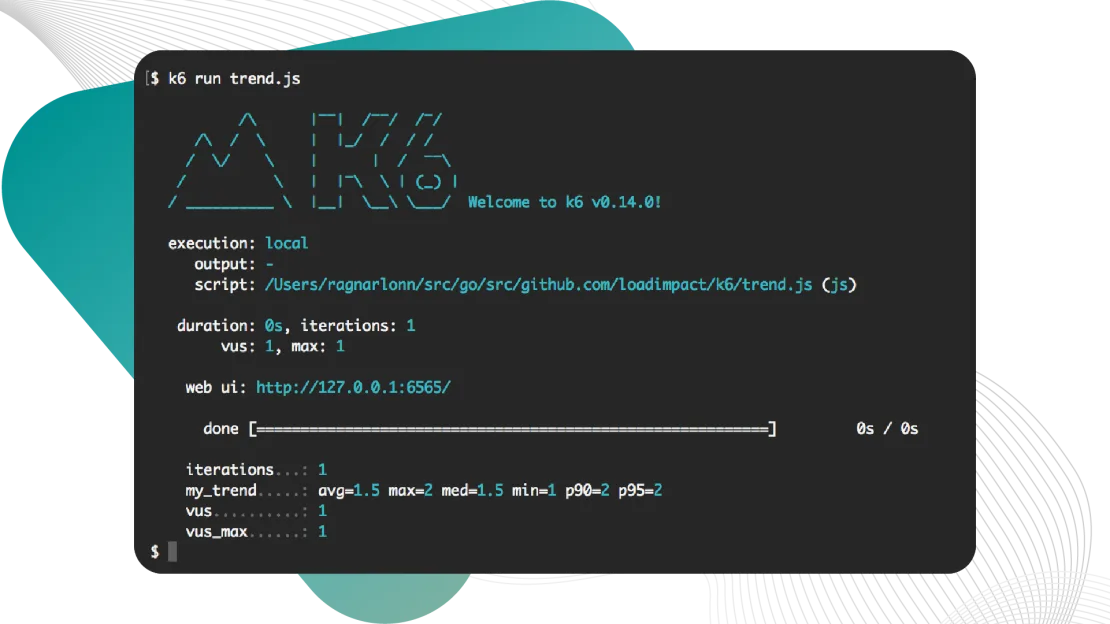 Performance Testing with k6 9 7 Trend metrics