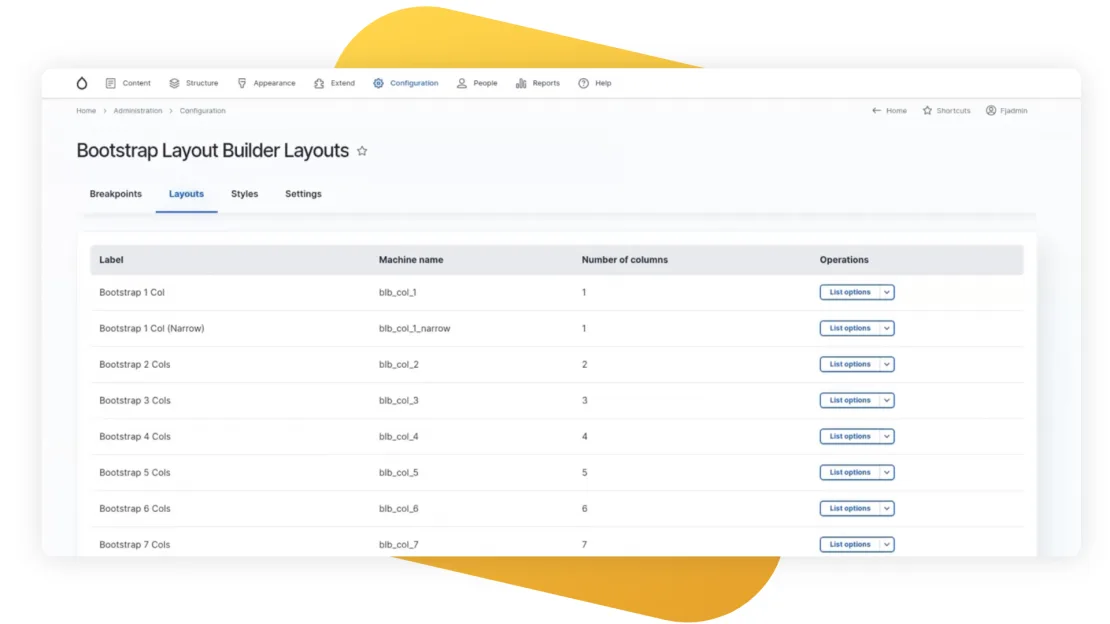 Getting Started with Layout Builder for Drupal 11 9 By default we have 3 breakpoints