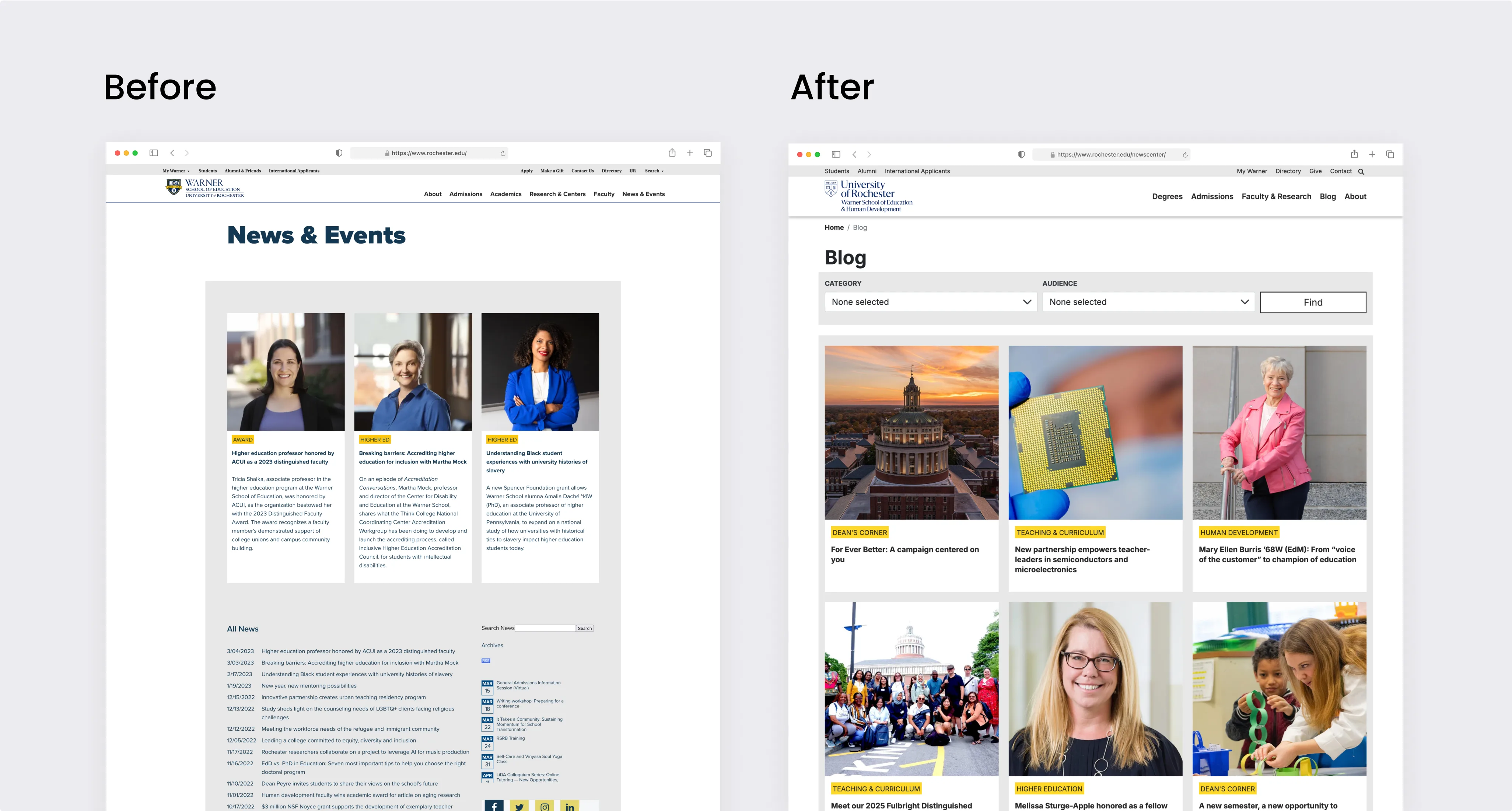 Improved accessibility for blog content