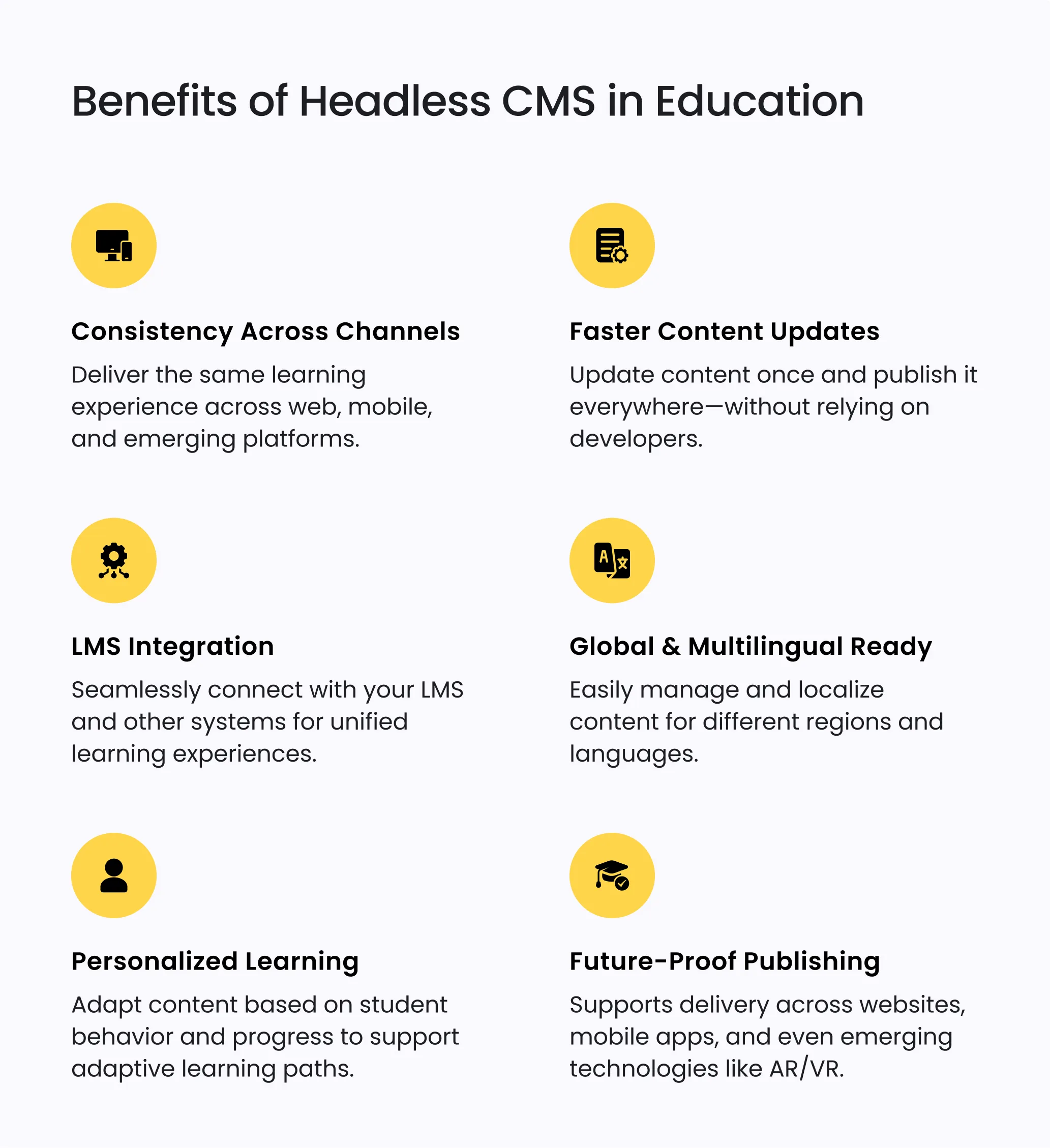How Headless CMS Powers the Future of Education 4 headless CMS benefits for education