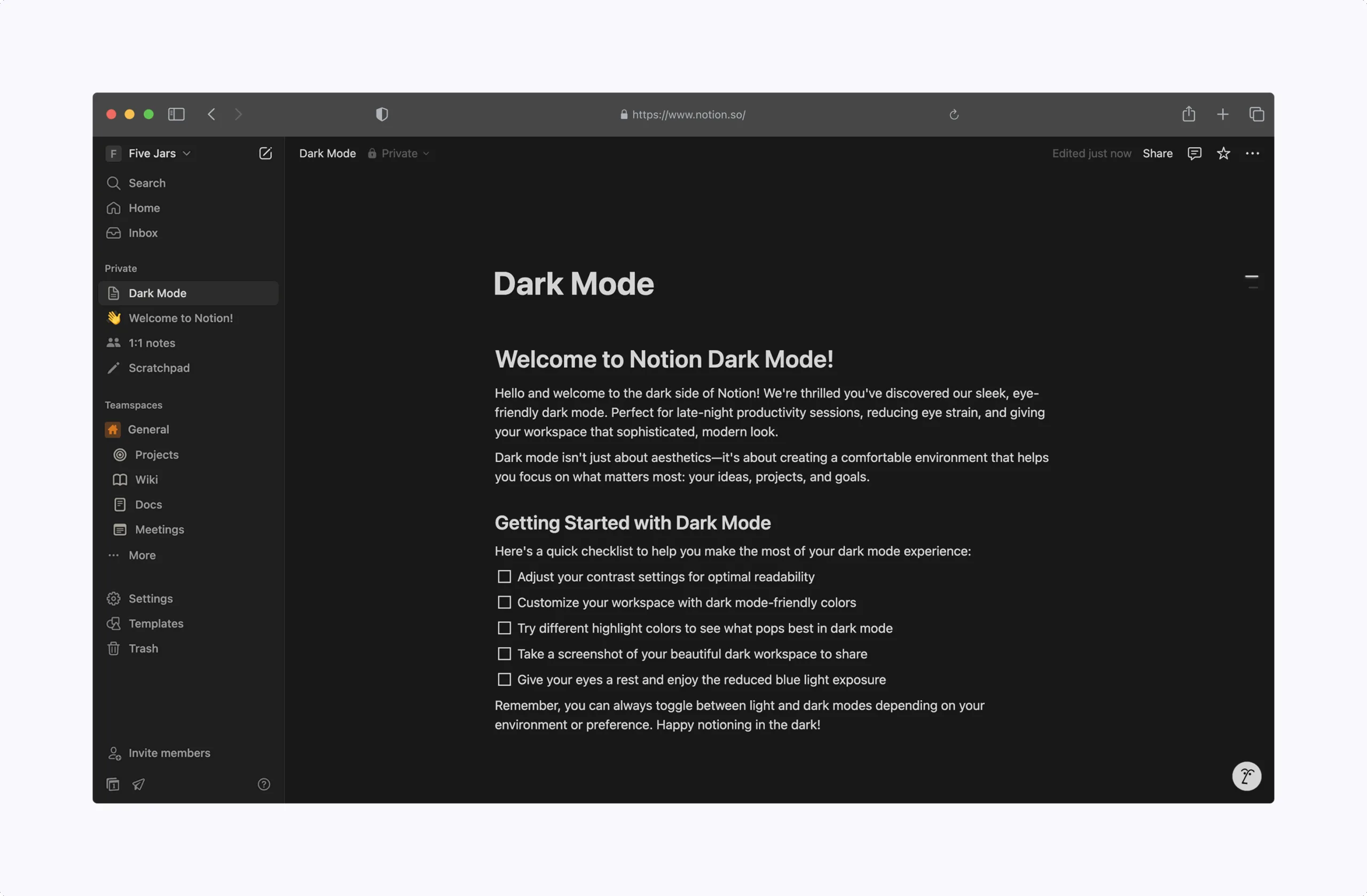 Notion dark mode scaled