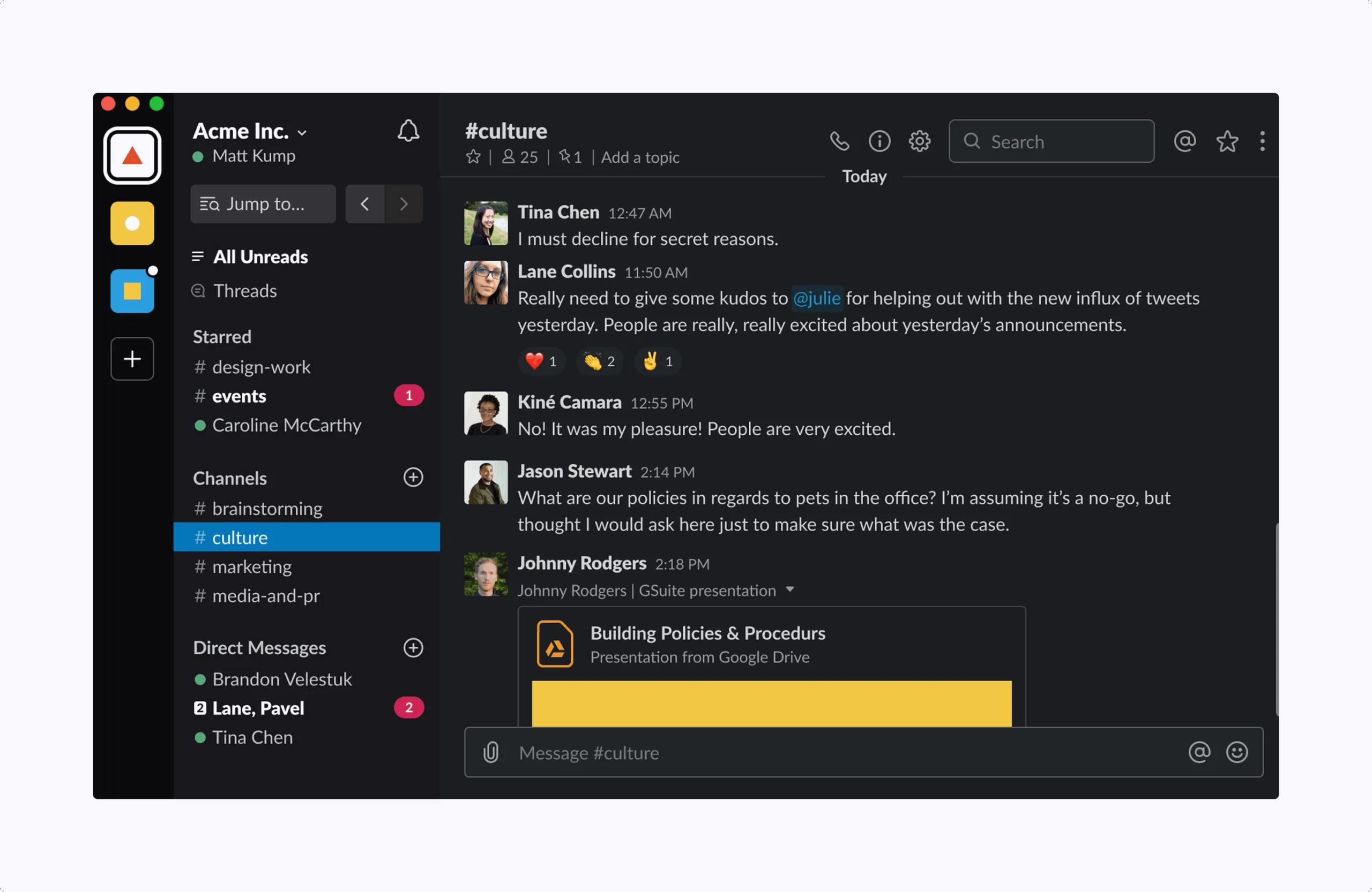 Slack dark scaled