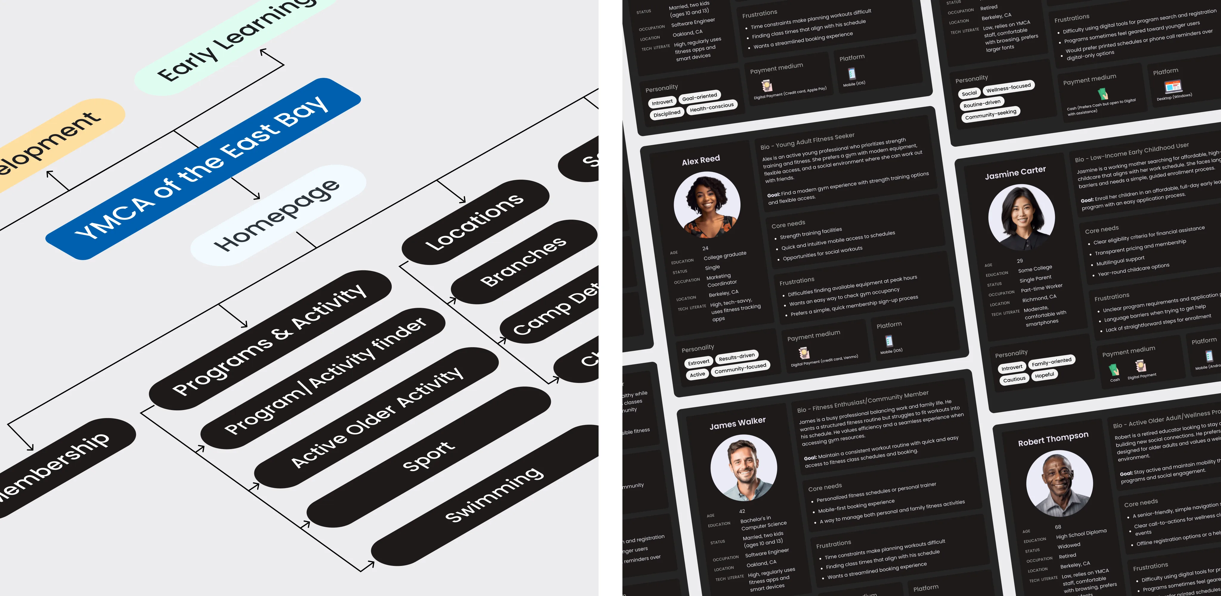 New information architecture & user personas