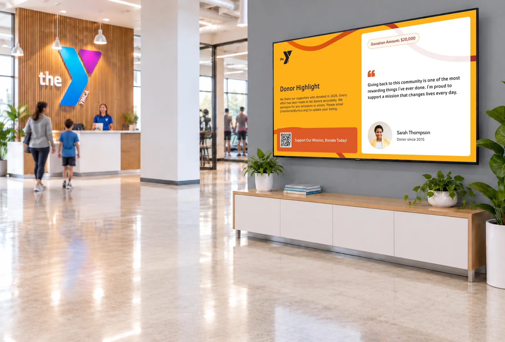 Screen Pulse donor recognition across different YMCA screen locations