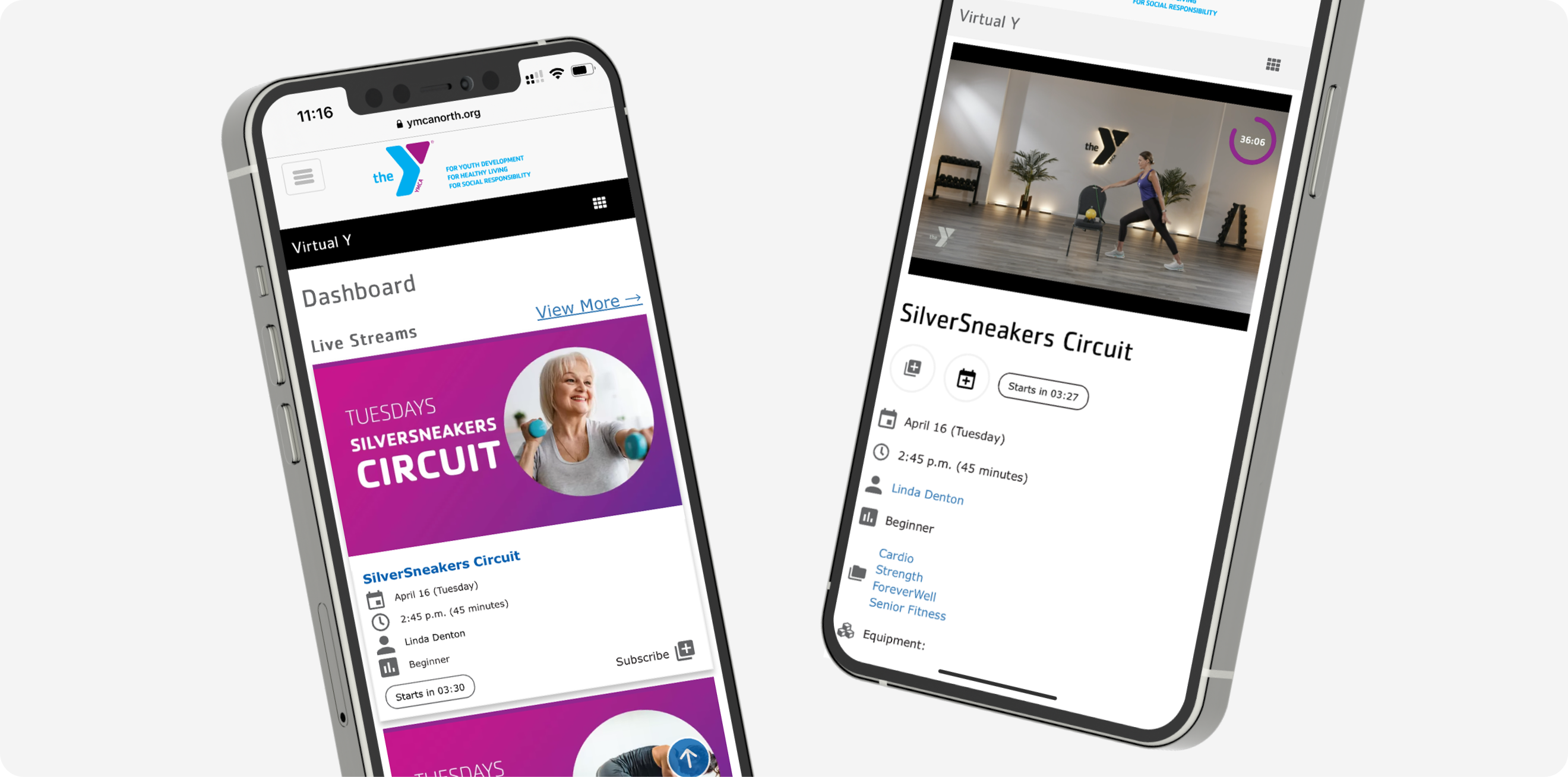 Mobile application for YMCA of the North
