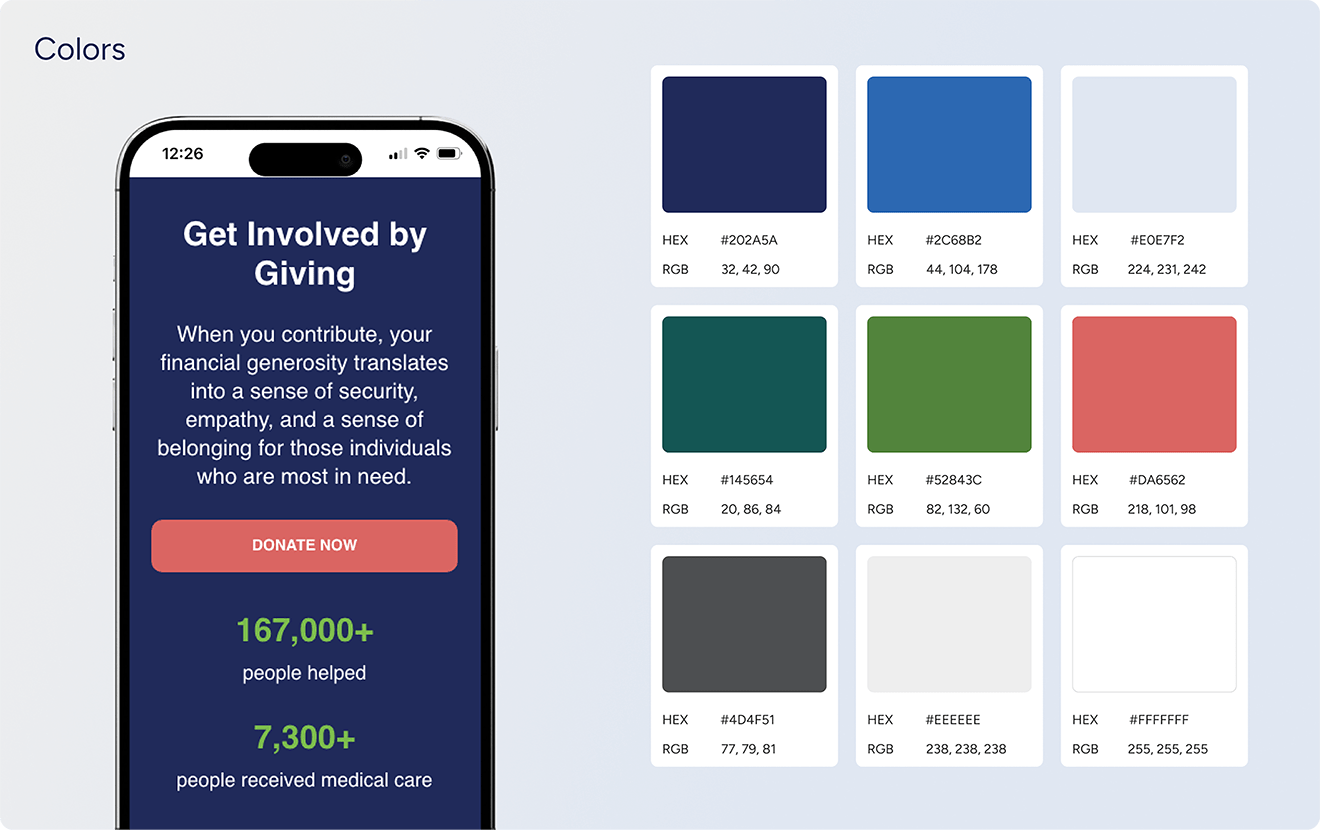 Updated website colour scheme