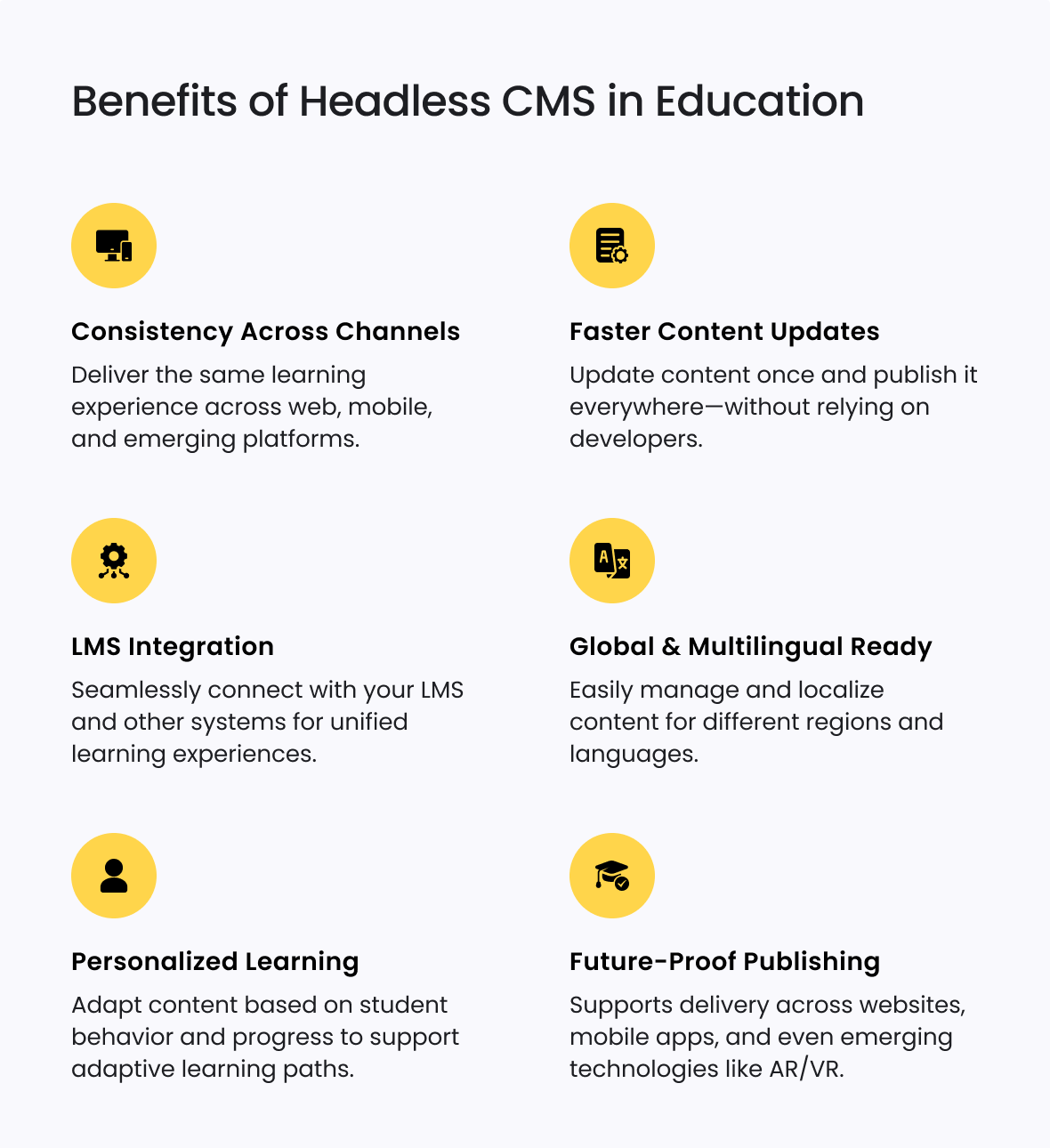headless CMS benefits for education