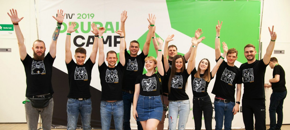 Our team at DrupalCamp in Kyiv, 2019
