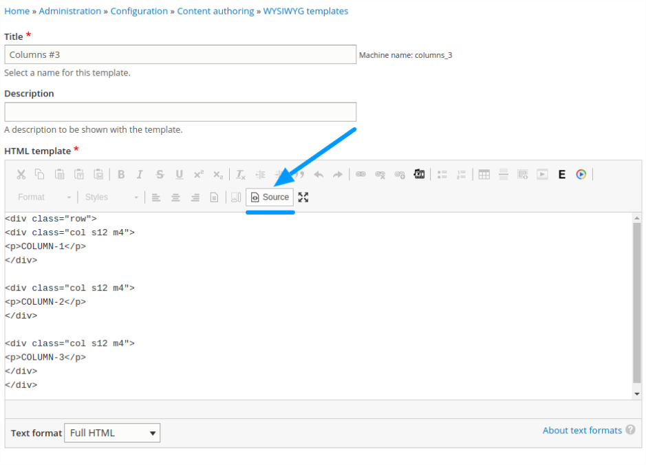 WYSIWYG template module in Drupal 8 | Five Jars